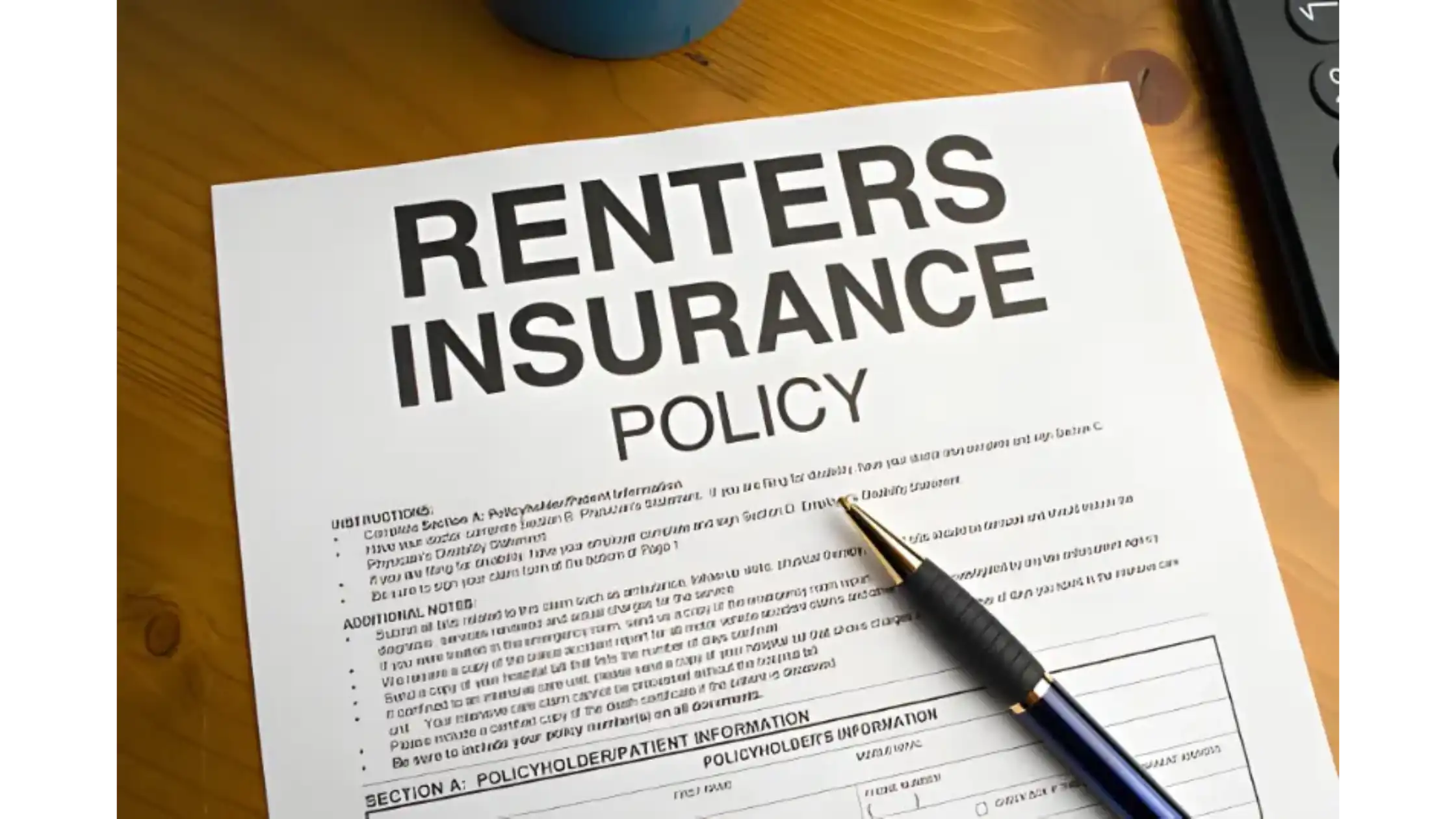 Landlord reviewing insurance policy documents, illustrating coverage differences between home warranty and rental insurance.