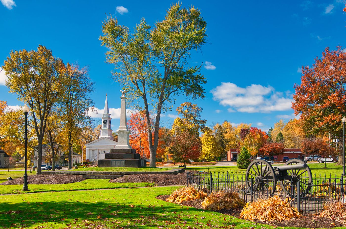 Greenville, Ohio downtown and courthouse — Darke County seat and Annie Oakley hometown