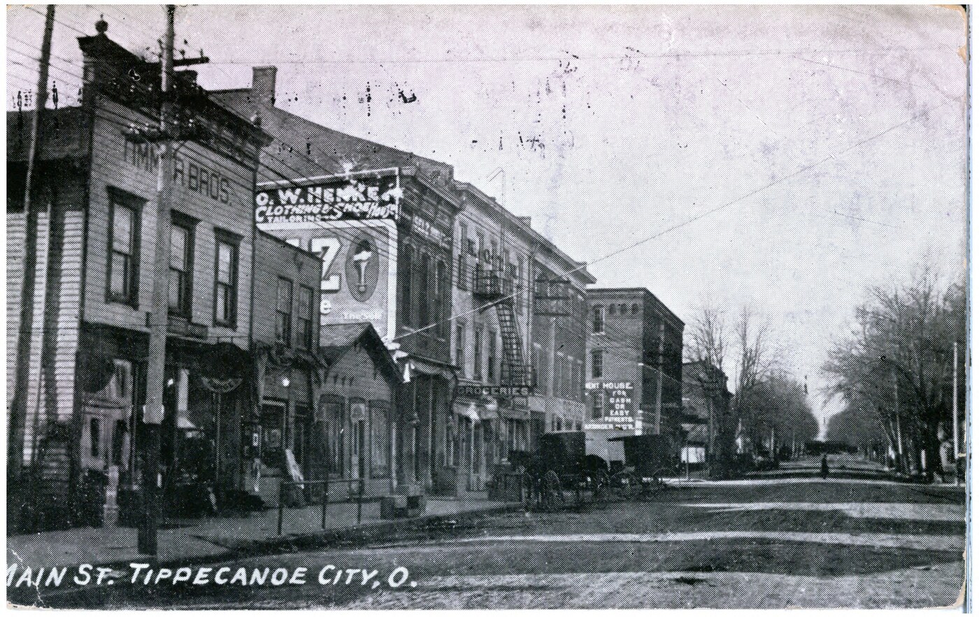 Historic Main Street in Tipp City, Ohio
